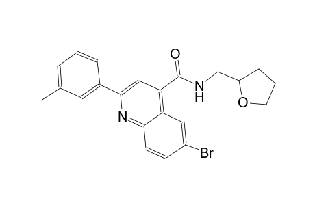6-bromo-2-(3-methylphenyl)-N-(tetrahydro-2-furanylmethyl)-4-quinolinecarboxamide