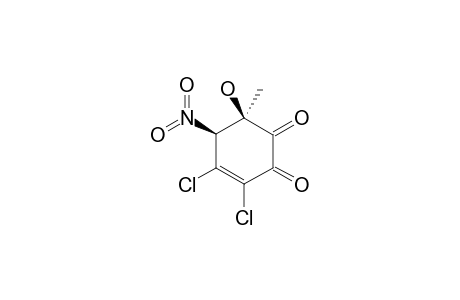 CIS-3,4-DICHLORO-6-HYDROXY-6-METHYL-5-NITRO-CYCLOHEX-3-ENE-1,2-DIONE
