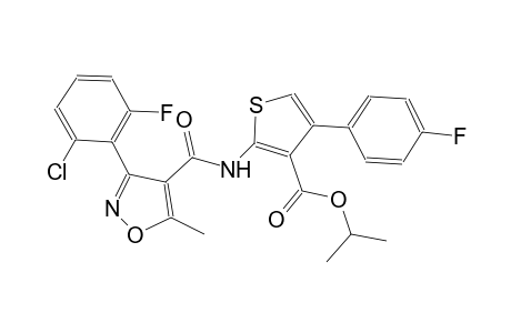 isopropyl 2-({[3-(2-chloro-6-fluorophenyl)-5-methyl-4-isoxazolyl]carbonyl}amino)-4-(4-fluorophenyl)-3-thiophenecarboxylate