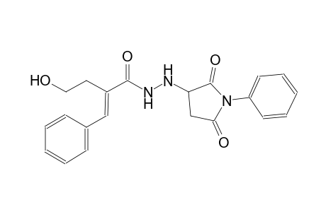 (2E)-N'-(2,5-dioxo-1-phenyl-3-pyrrolidinyl)-2-(2-hydroxyethyl)-3-phenyl-2-propenohydrazide
