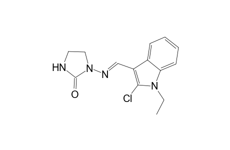 2-Chloro-1-ethyl-3-[2'-oxo-1'-(imidazolinyl)iminomethyl]indole