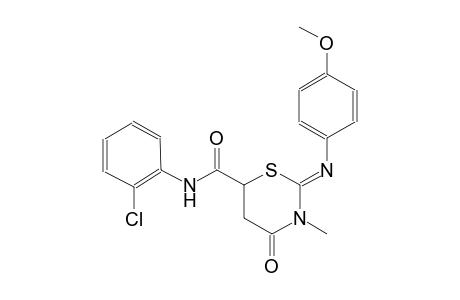 (2Z)-N-(2-chlorophenyl)-2-[(4-methoxyphenyl)imino]-3-methyl-4-oxotetrahydro-2H-1,3-thiazine-6-carboxamide