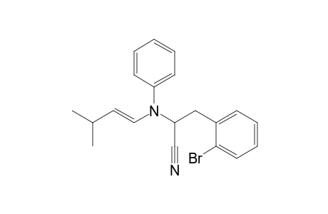 3-(o-Bromophenyl)-2-[N-(3-methylbutenyl)anilino]propanenitrile
