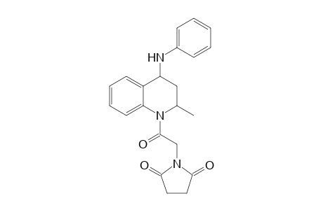 Pyrrolidine-2,5-dione, 1-[2-(1,2,3,4-tetrahydro-2-methyl-4-phenylamino-1-quinolinyl)-2-oxo]ethyl-