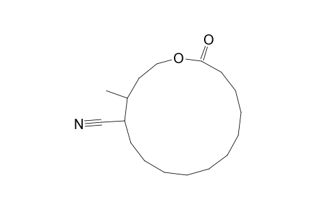 12-Cyano-13-methyl-15-pentadecanolide