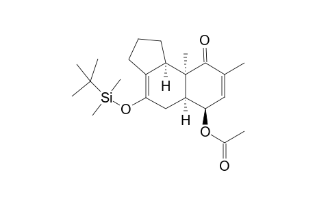 (5aS,6R,9aR,9bR)-6-Acetyloxy-4-[(1,1-dimethylethyl)dimethylsiloxy]-1,2,3,5,5a,6,9a,9b-octahydro-8,9a-dimethyl-9H-benz[e]indene-9-one