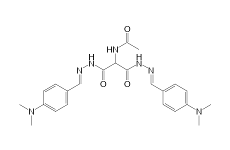 N-[2-((2E)-2-[4-(Dimethylamino)benzylidene]hydrazino)-1-(((2E)-2-[4-(dimethylamino)benzylidene]hydrazino)carbonyl)-2-oxoethyl]acetamide