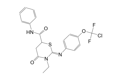 2H-1,3-thiazine-6-carboxamide, 2-[[4-(chlorodifluoromethoxy)phenyl]imino]-3-ethyltetrahydro-4-oxo-N-phenyl-, (2Z)-