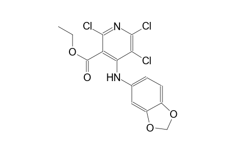 4-(1,3-benzodioxol-5-ylamino)-2,5,6-trichloro-3-pyridinecarboxylic acid ethyl ester