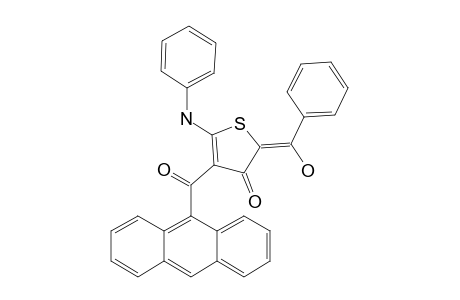 2-ANILINO-3-(9-ANTHRACENOYL)-5-PHENYLHYDROXYMETHYLEN-4,5-DIHYDRO-THIOPHENE-4-ONE