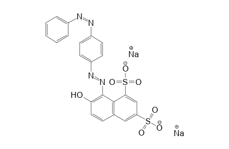 1,3-Naphthalenedisulfonic acid, 7-hydroxy-8-[[4-(phenylazo)phenyl]azo]-, disodium salt