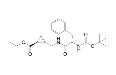 (1S)-2-[[[(2S)-2-(tert-butoxycarbonylamino)-3-phenyl-propanoyl]amino]methyl]cycloprop-2-ene-1-carboxylic acid ethyl ester