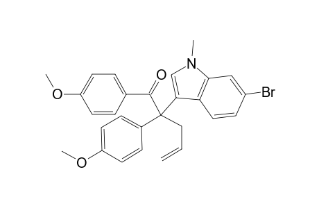 2-(6-bromo-1-methyl-1H-indol-3-yl)-1,2-bis(4-methoxyphenyl)pent-4-en-1-one