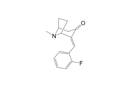 2-(2'-Fluorobenzylidene)-8-methyl-8-azabicyclo[3.2.1]octan-3-one