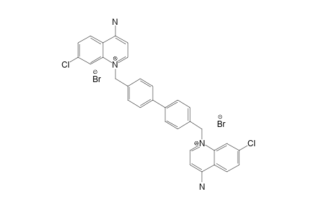 [1-[4-[4-[(4-amino-7-chloro-quinolin-1-ium-1-yl)methyl]phenyl]benzyl]-7-chloro-quinolin-1-ium-4-yl]amine dibromide