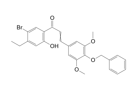 1-(5-Bromo-4-ethyl-2-hydroxy-phenyl)-3-(4-benzyloxy-3,5-dimethoxy-phenyl)-propenone