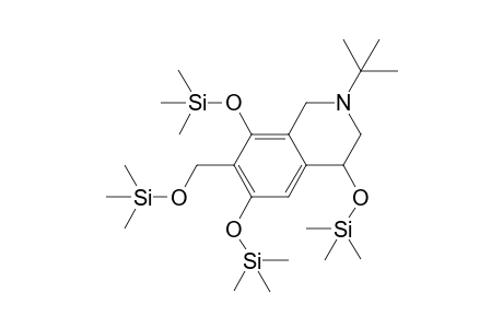 N,2-Methylene-4(6)-hydroxymethyl-terbutaline, O,O',O'',O-tetrakis-TMS