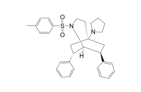 (7RS,8RS)-(+/-)-7,8-DIPHENYL-5-PYRROLIDINO-2-(TOLUENE-4-SULFONYL)-2-AZABICYCLO-[3.2.2]-NONANE