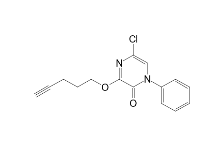 5-Chloro-3-(4-pentynyloxy)-1-phenyl-2(1H)-pyrazinone