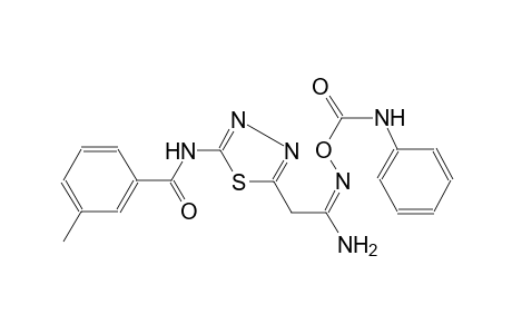 benzamide, N-[5-[(2E)-2-amino-2-[[[(phenylamino)carbonyl]oxy]imino]ethyl]-1,3,4-thiadiazol-2-yl]-3-methyl-