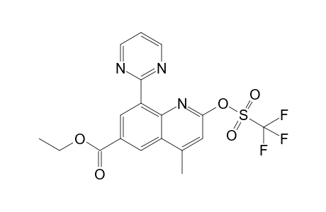 Ethyl 4-Methyl-8-(2-pyrimidinyl)-2-{[(trifluoromethyl)sulfonyl]oxy}-6-quinolinecarboxylate