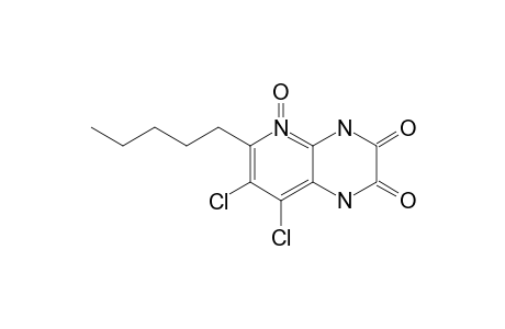 7,8-DICHLORO-6-PENTYL-1,4-DIHYDRO-PYRIDO-[2,3-B]-PYRAZINE-2,3-DIONE-N-OXIDE
