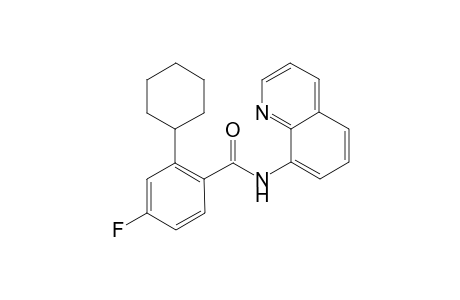 2-Cyclohexyl-4-fluoro-N-(quinolin-8-yl)benzamide