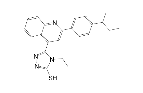 5-[2-(4-sec-butylphenyl)-4-quinolinyl]-4-ethyl-4H-1,2,4-triazol-3-yl hydrosulfide