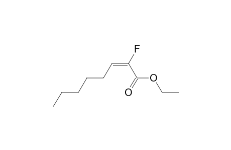 2-Octenoic acid, 2-fluoro-, ethyl ester, (E)-