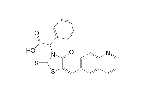 3-thiazolidineacetic acid, 4-oxo-alpha-phenyl-5-(6-quinolinylmethylene)-2-thioxo-, (5E)-