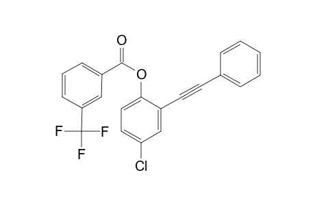 o-Pnenylethynyl-p-chloro-(m-(trifluoromethyl)benzoyloxy)benzene