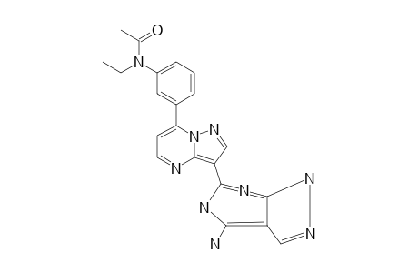 N-(3-(3-(4-AMINO-2-H-PYRAZOLO-[3.4-D]-PYRIMIDIN-6-YL)-PYRAZOLO-[1.5-A]-PYRIMIDIN-7-YL)-PHENYL)-N-ETHYLACETAMIDE;IMPURITY_I