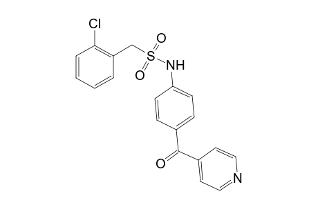 1-(2-Chlorophenyl)-N-(4-isonicotinoylphenyl)methanesulfonamide