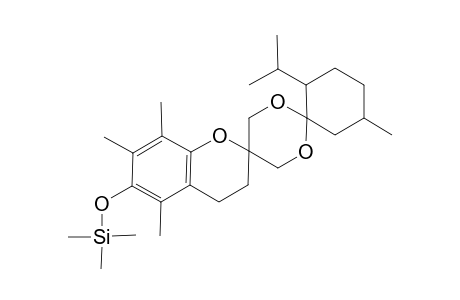 Dispiro[2H-1-benzopyran-2,5'-[1,3]dioxane-2',1''-cyclohexane], silane deriv.