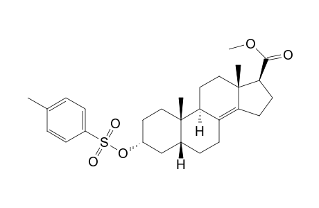 (3R,5R,9R,10S,13R,17S)-10,13-dimethyl-3-(4-methylphenyl)sulfonyloxy-2,3,4,5,6,7,9,11,12,15,16,17-dodecahydro-1H-cyclopenta[a]phenanthrene-17-carboxylic acid methyl ester