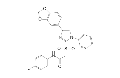 acetamide, 2-[[4-(1,3-benzodioxol-5-yl)-1-phenyl-1H-imidazol-2-yl]sulfonyl]-N-(4-fluorophenyl)-