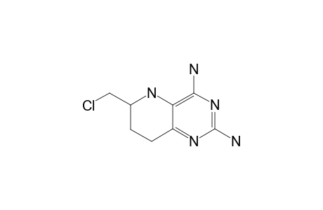 2,4-DIAMINO-6-CHLOROMETHYL-5,6,7,8-TETRAHYDROPYRIDO-[3,2-D]-PYRIMIDINE