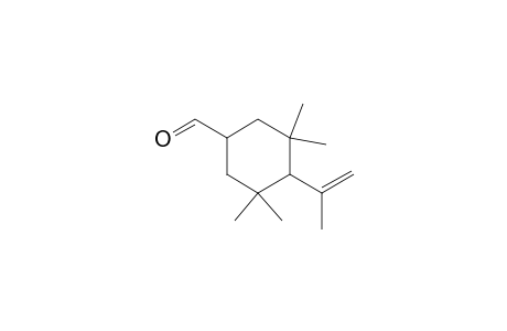 3,3,5,5-tetramethyl-4-(1-methylethenyl)-1-cyclohexanecarboxaldehyde