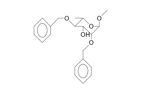 Methyl 2,4-di-O-benzyl.alpha.-L-rhamnopyranoside