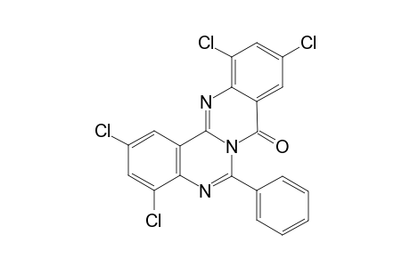 6-Phenyl-2,4,10,12-tetrachloro-3H-quinazolino[4,3-b]quinazolin-8-one