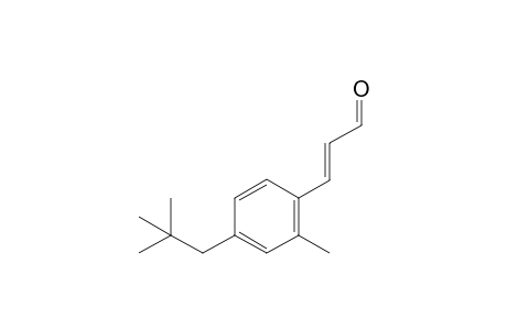 (E)-3-(2-methyl-4-neopentylphenyl)propenal