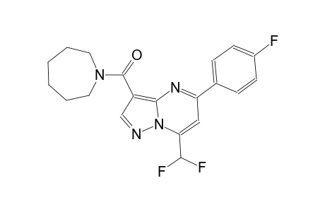 7-(difluoromethyl)-5-(4-fluorophenyl)-3-(hexahydro-1H-azepin-1-ylcarbonyl)pyrazolo[1,5-a]pyrimidine