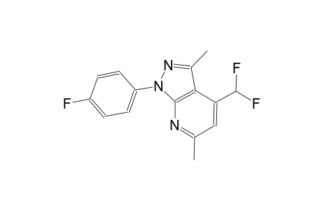 1H-pyrazolo[3,4-b]pyridine, 4-(difluoromethyl)-1-(4-fluorophenyl)-3,6-dimethyl-