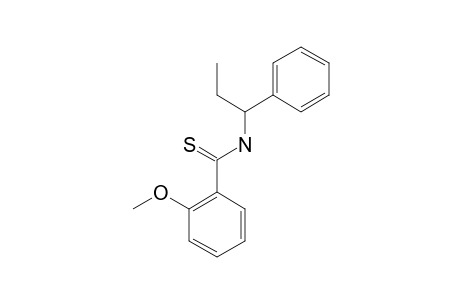 N-(1-PHENYLPROPYL)-2-METHOXY-BENZENE-CARBOTHIOAMIDE