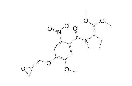(2S)-N-(4-[2,3-Epoxypropoxy]-5-methoxy-2-nitrobenzoyl)-pyrrolidine-2-carboxaldehyde Dimethyl acetal