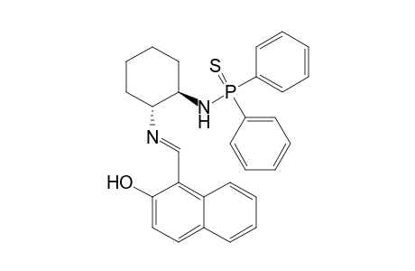 trans-1-N-(2-Hydroxy-1-naphthylmethylene)amino-2-N'-(diphenylthioxophosphino)aminocyclohexane