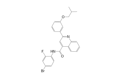 N-(4-bromo-2-fluorophenyl)-2-(3-isobutoxyphenyl)-4-quinolinecarboxamide