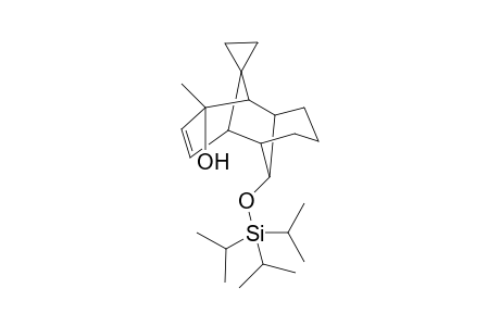 10'-Hydroxy-10'-methyl-endo-12'-endo-(Triisopropylsiloxy)-anti-(1R*,2R*,6S*,7S*,10S*,12R*)-spiro{cyclopropane-1,10'-tricyclo[5.3.1.1(2,6)]-8'-dodecene}