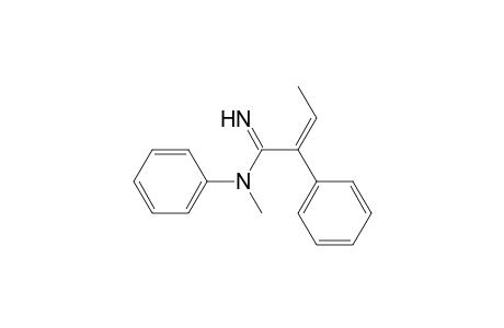 Benzeneethanimidamide, .alpha.-ethylidene-N-methyl-N-phenyl-, (E,?)-