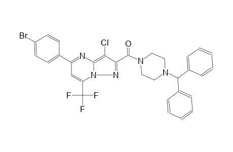 2-[(4-benzhydryl-1-piperazinyl)carbonyl]-5-(4-bromophenyl)-3-chloro-7-(trifluoromethyl)pyrazolo[1,5-a]pyrimidine